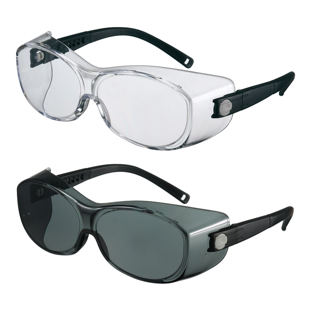 保護メガネ ゴーグル オーバーグラス PN-740 メガネ メガネの上から サングラス UVカット 紫外線 目 保護 くもり止め クリア スモーク
