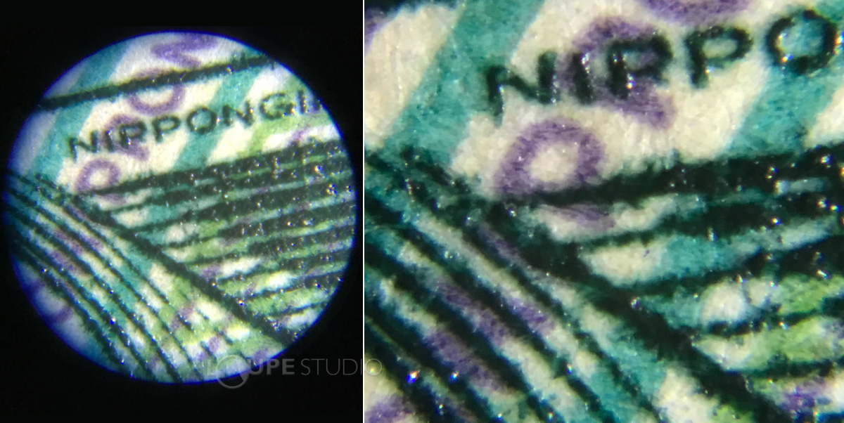 倍率は20倍から60倍まで観察が可能 