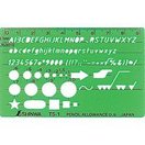 テンプレート TS-A 一般総合定規 カードタイプ 3枚組 66034 製図 設計 図面