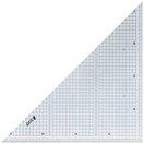 三角定規 アクリル製 30cm方眼目盛付 2枚組 77062 製図 図面 定規 