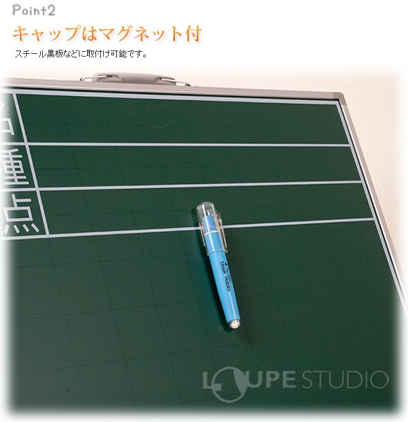 キャップはマグネット付 