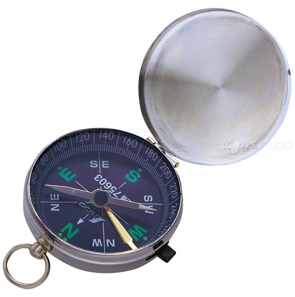 方向コンパス B-2 英文字 メタルケース 