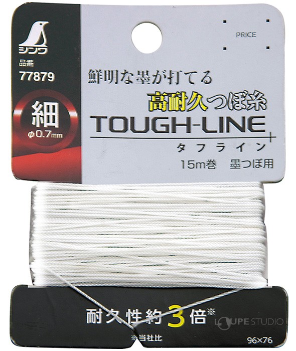 消耗品 つぼ糸 細 タフライン 15m巻 墨つぼ用 