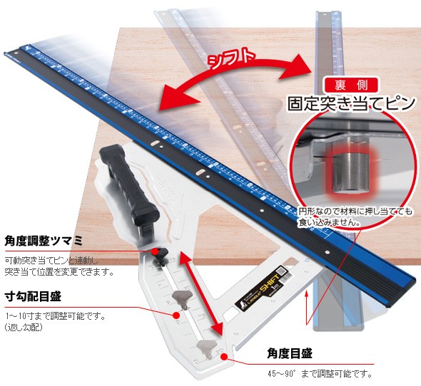 丸ノコガイド定規 シンワ 丸鋸ガイド おすすめ エルアングル Plus