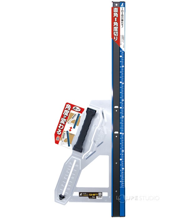 丸ノコガイド定規 エルアングルPlusシフト1m寸勾配切断機能付 