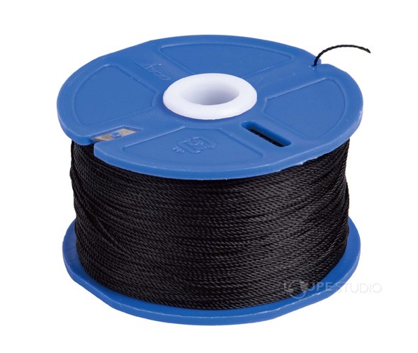 ポリエステル水糸 リール巻 極太 1.2mm 120m ブラック 