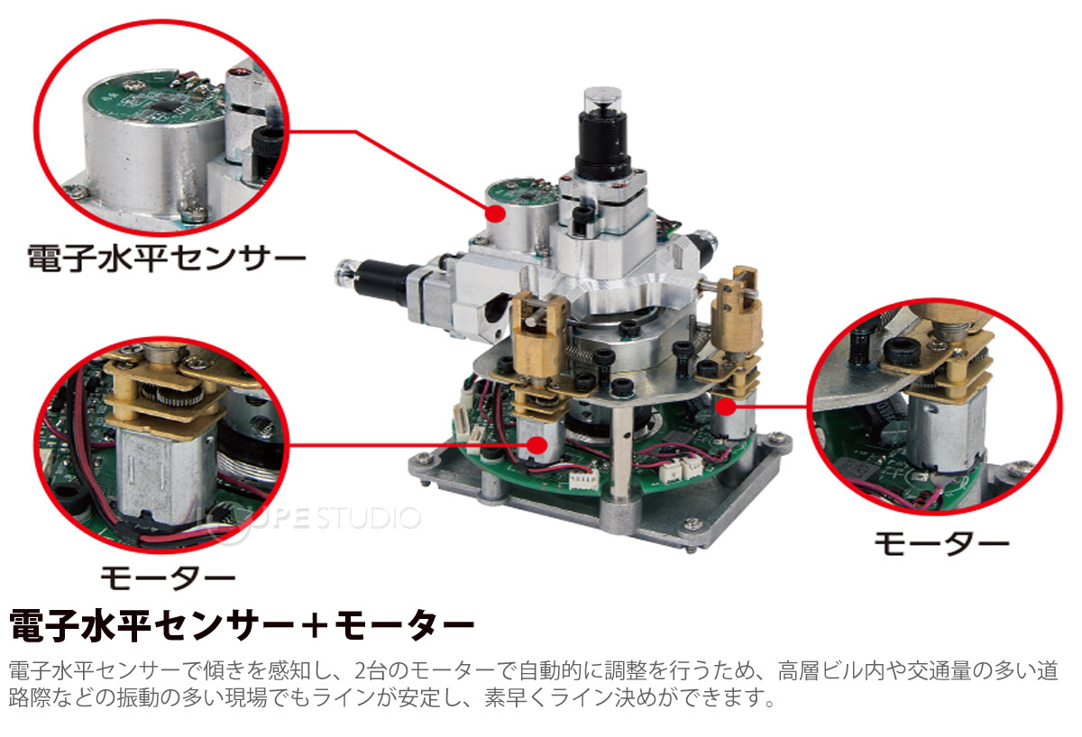 電子水平センサー+モーター 