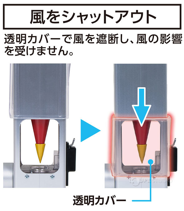 風をシャットアウト 