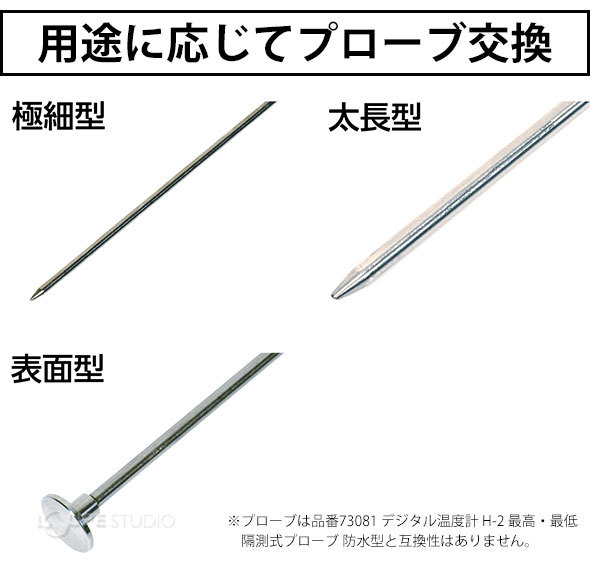 用途に応じてプローブ交換 