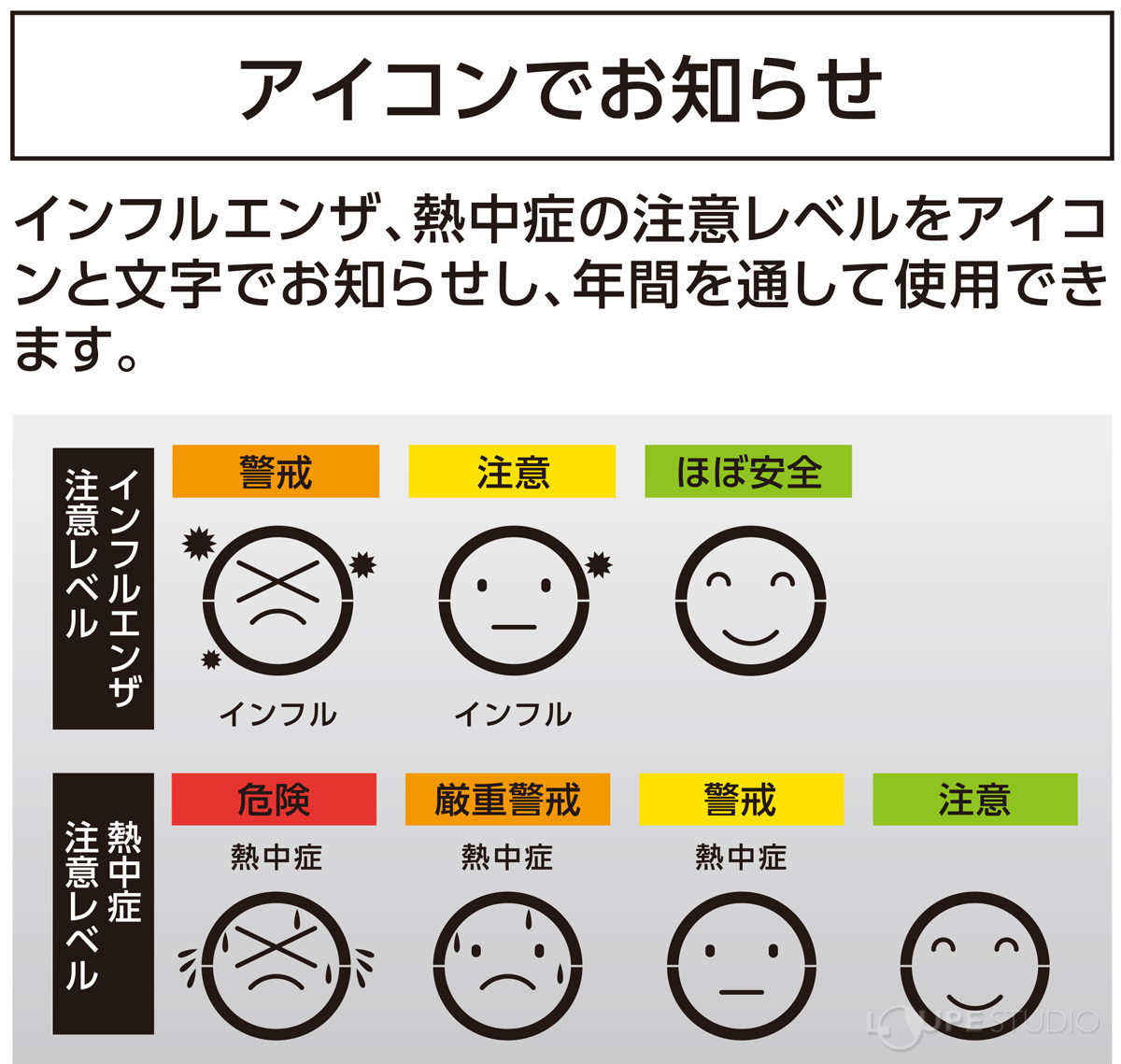 アイコンでお知らせ