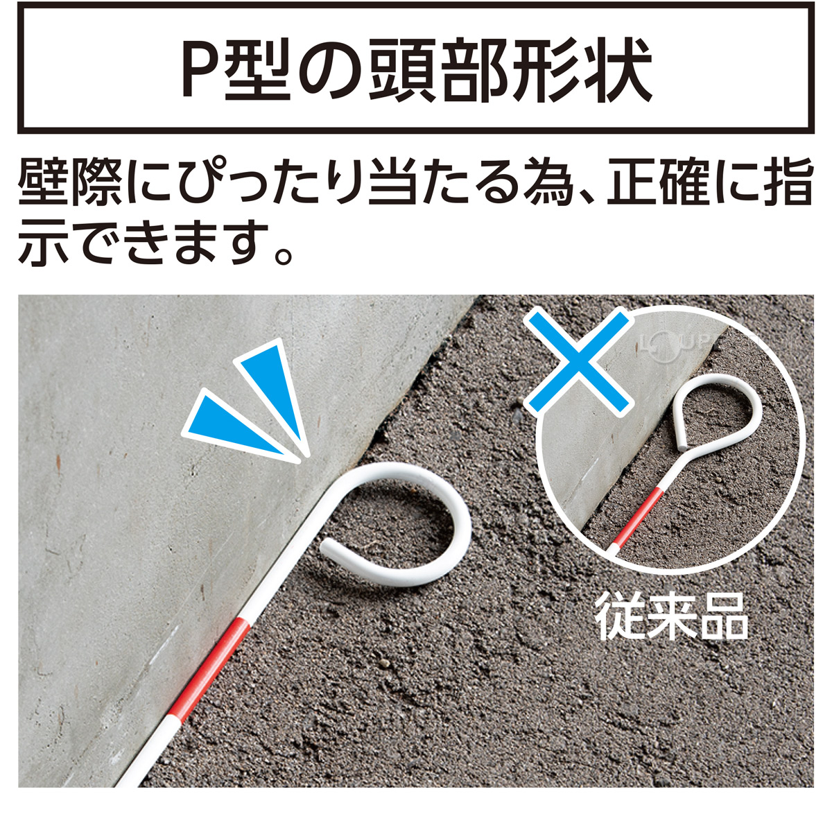 P型の頭部形状 
