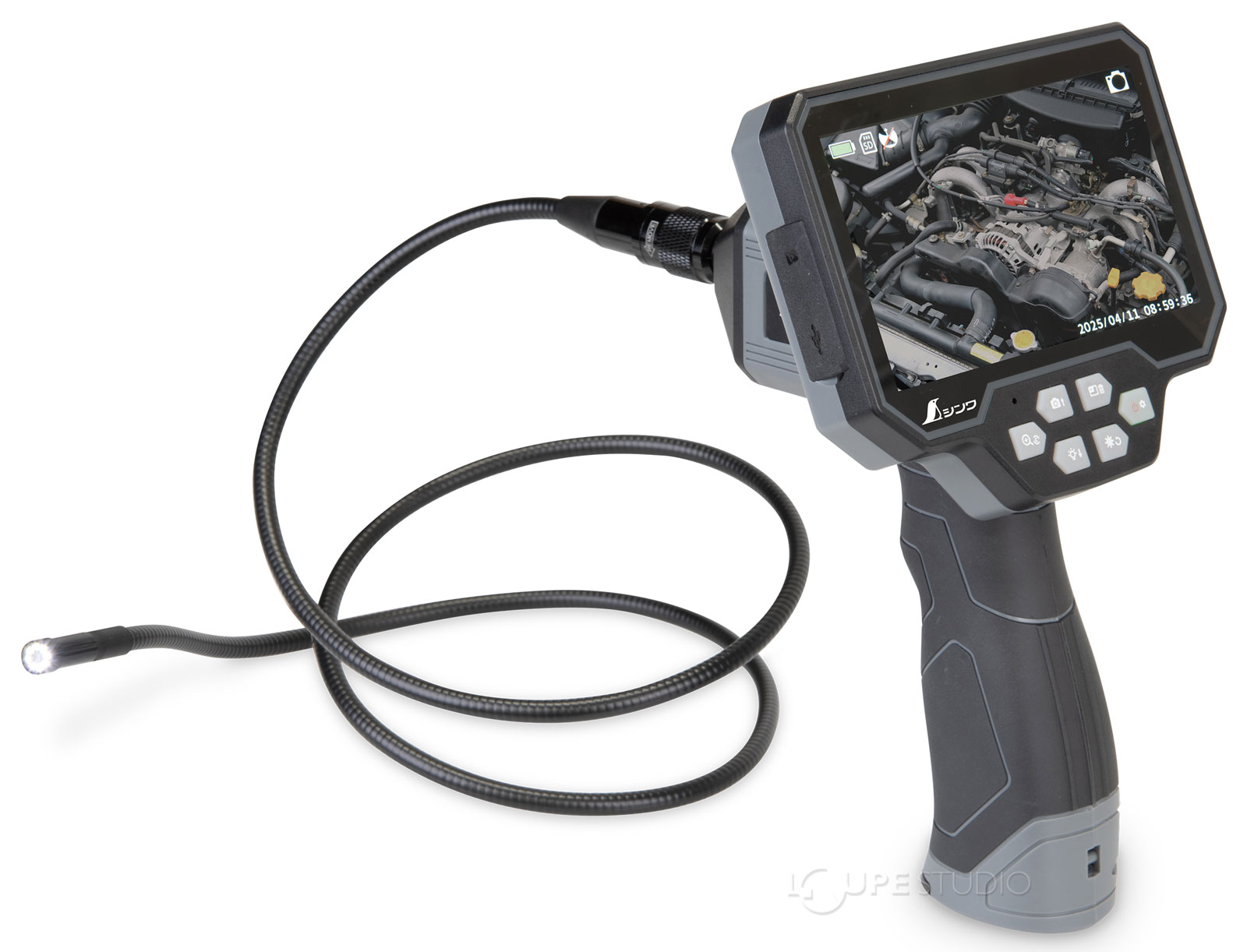 モニタリングスコープ F 1m 5インチ液晶 上下自動表示 シンワ測定