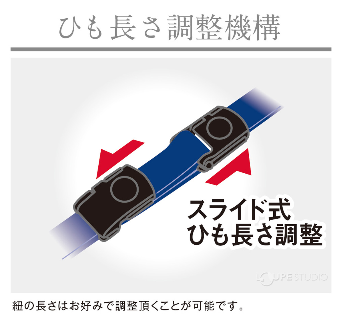 紐長さ調整機構 