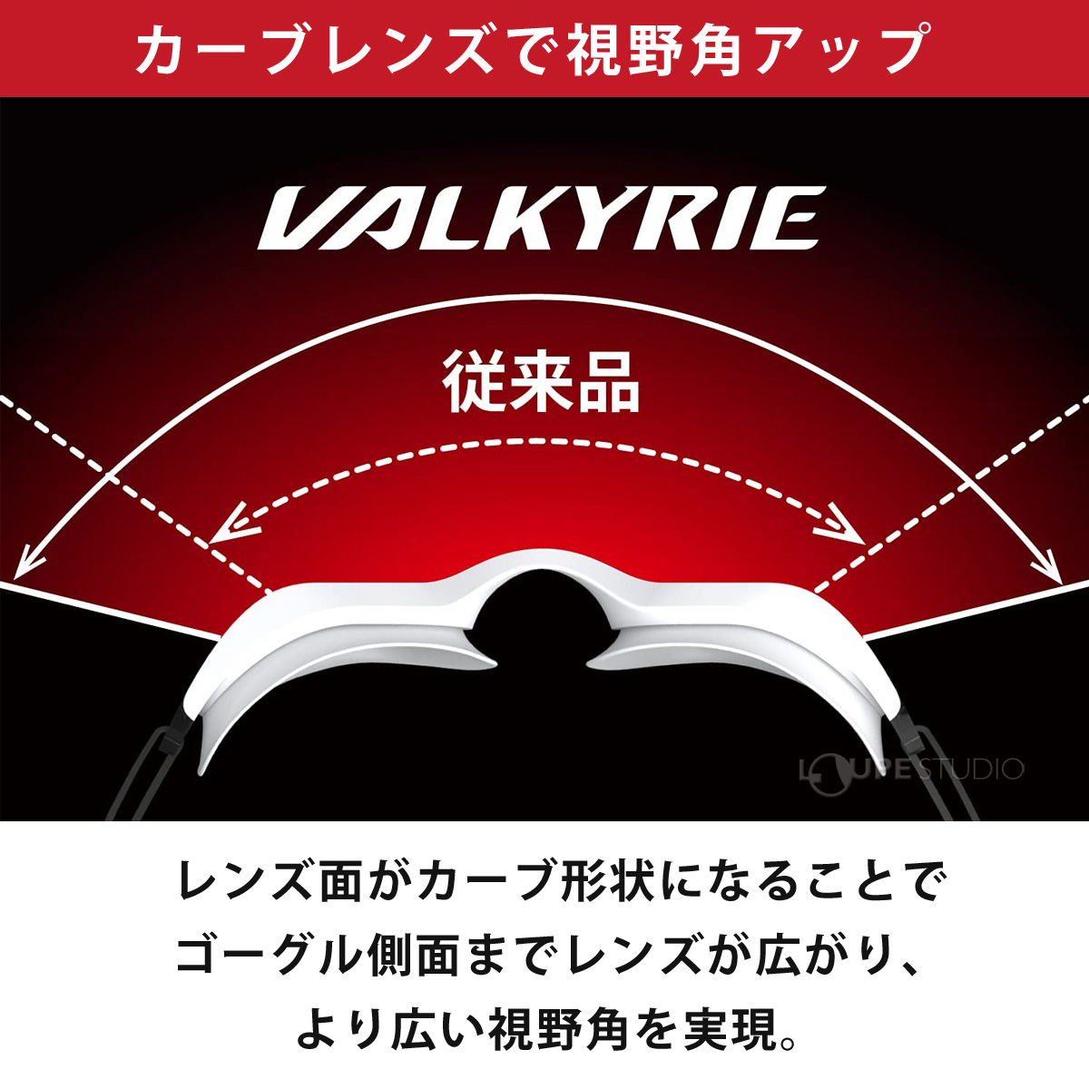 カーブレンズで視野角アップ 