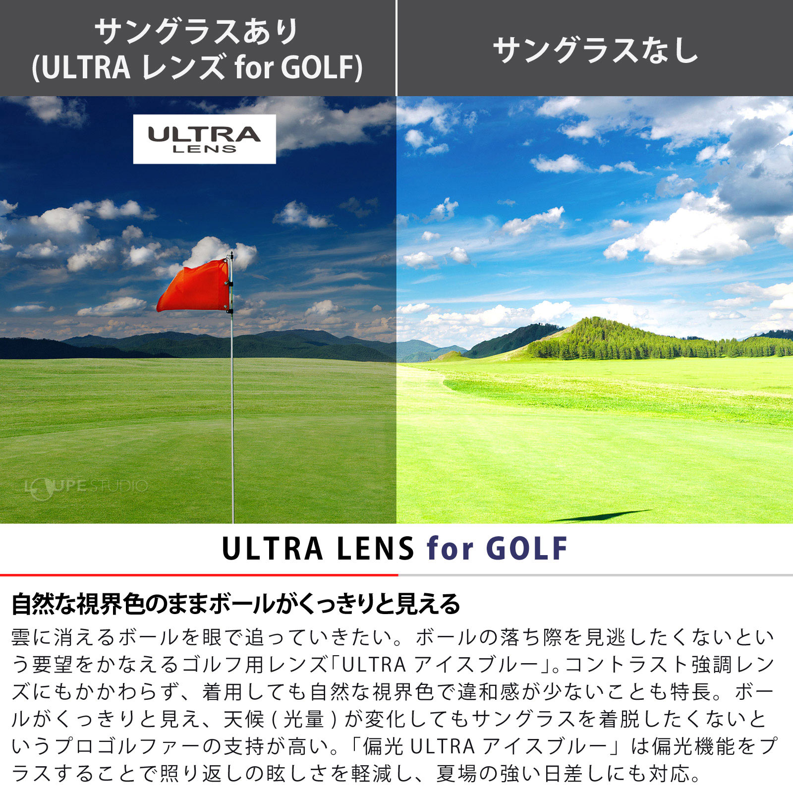 ULTRA LENS for GOLFモデル 