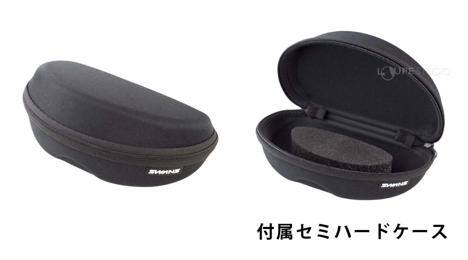 付属セミハードケース 