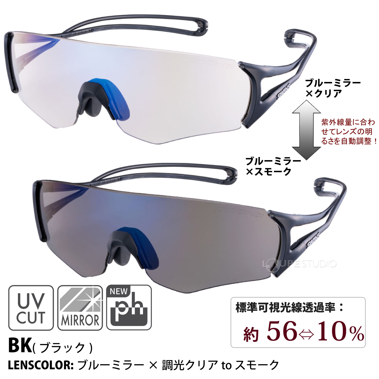 調光レンズモデル 