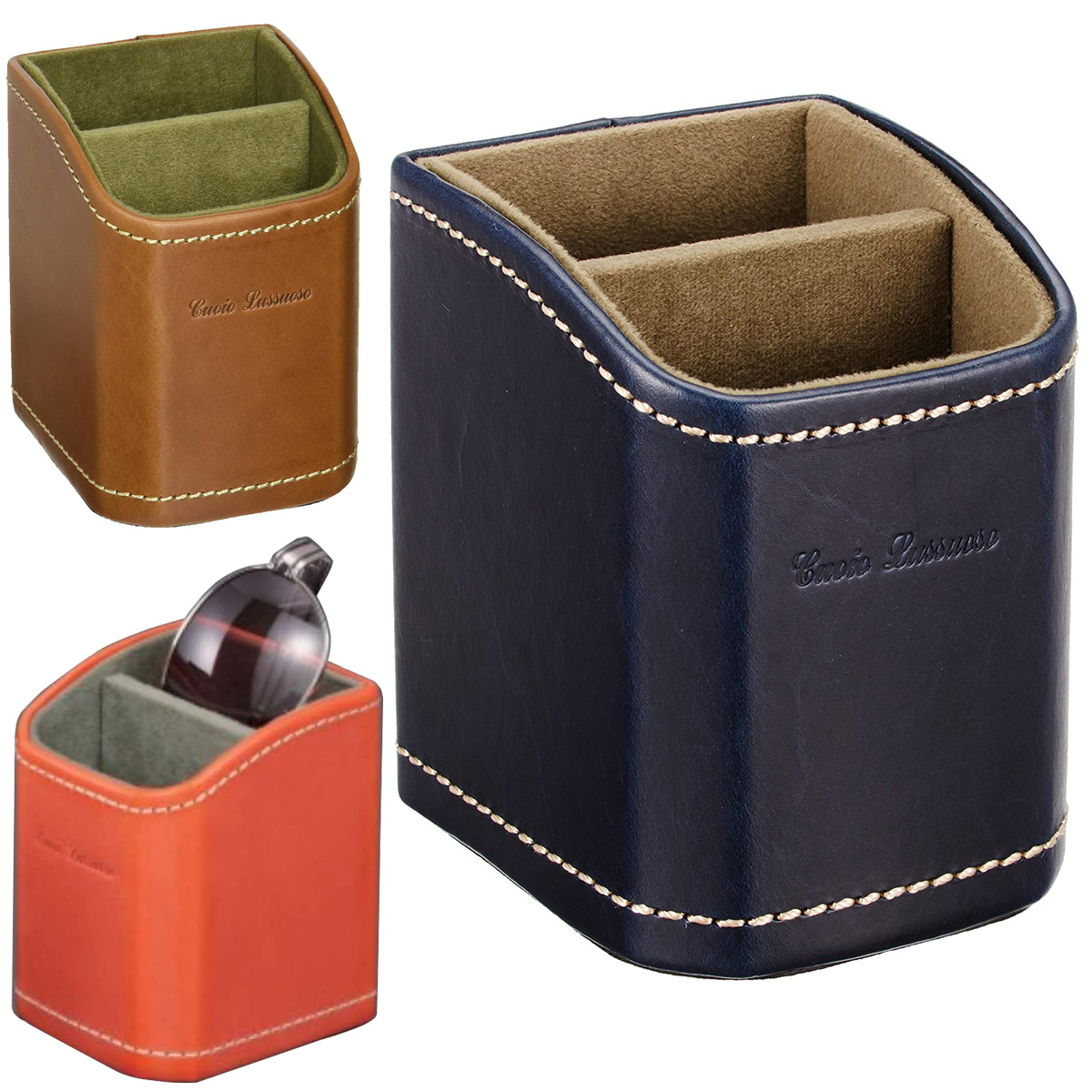 メガネケース おしゃれ メガネスタンド 眼鏡立て 革 皮 レディース メンズ 男性 女性 プレゼント ギフト イタリアンレザー 誕生日 めがね 老眼鏡