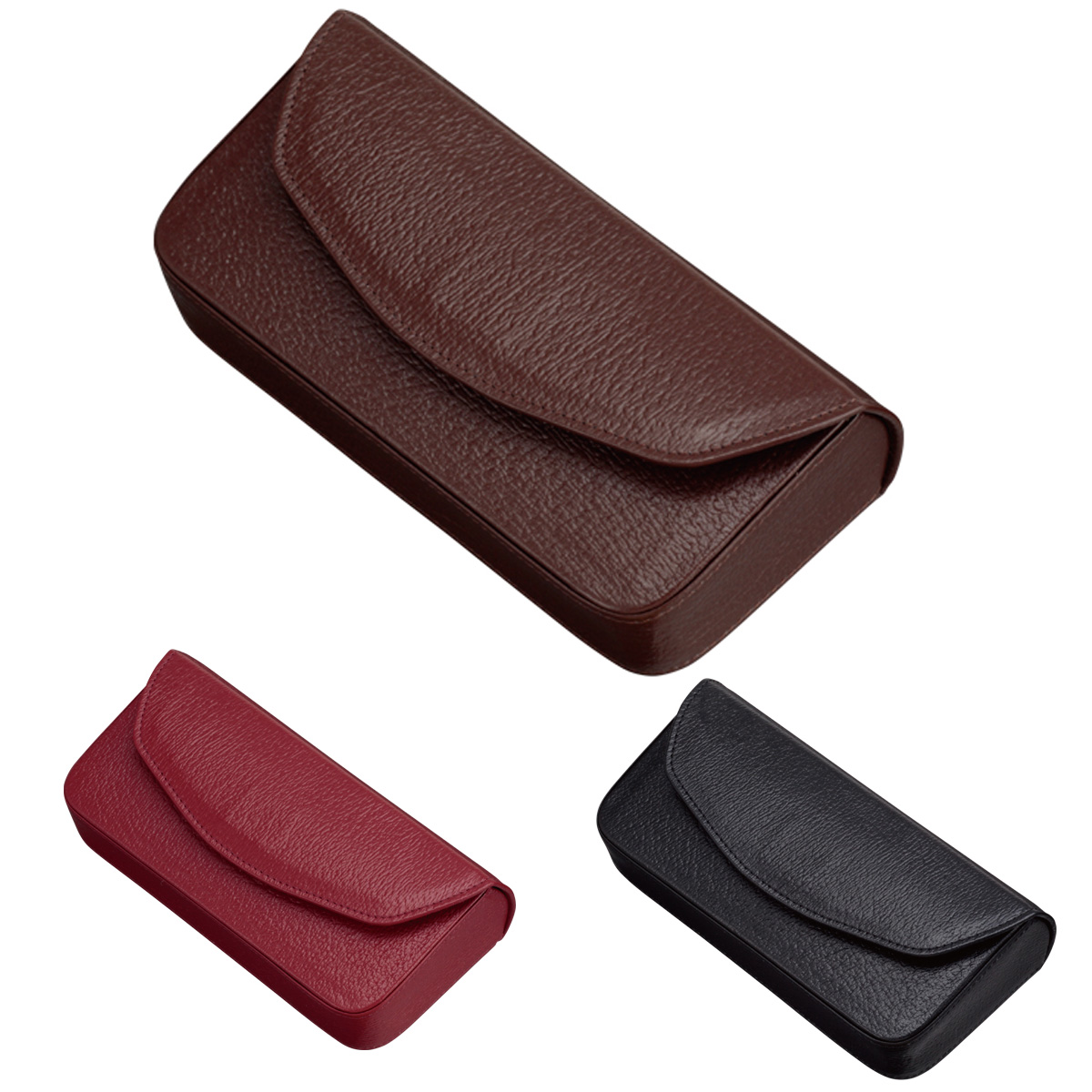 メガネケース 革 大きい 大きめ おしゃれ 大人 マジックテープ式・鼻あて付 男性 女性