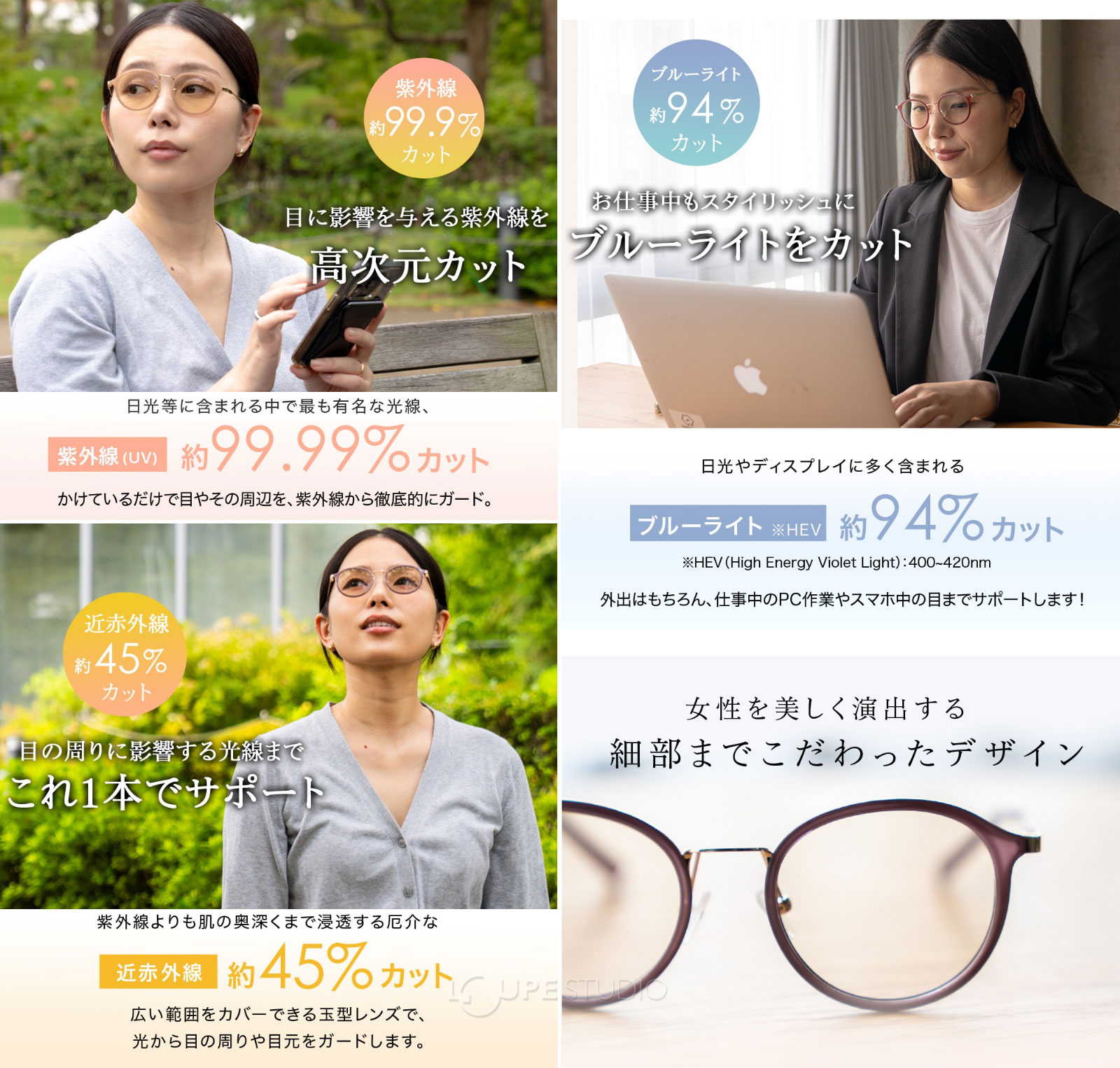 紫外線約99カット 