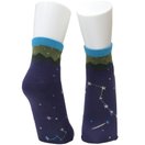 ライフスタイル 宙ソックス 北斗七星 星座 靴下 くつ下 ソックス くつした レディース くるぶし プレゼント 日本製 VIXEN ビクセン 
