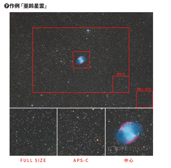 作例 「亜鈴星雲」 