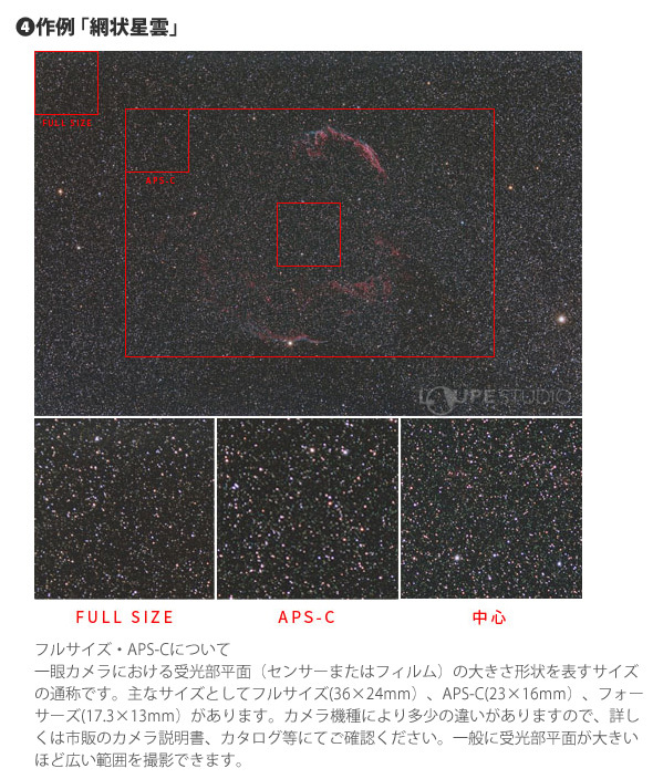 作例 「網状星雲」 