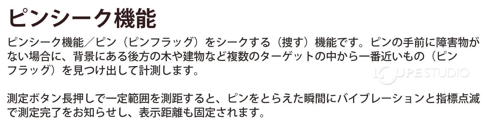 ピンシーク機能 