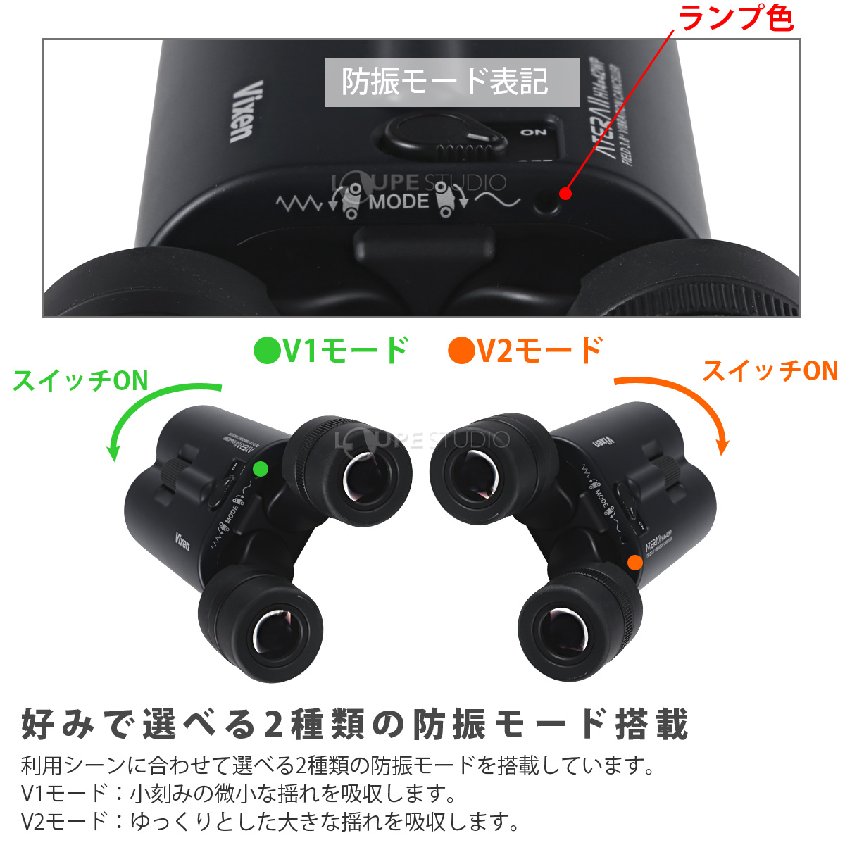 防振モード搭載