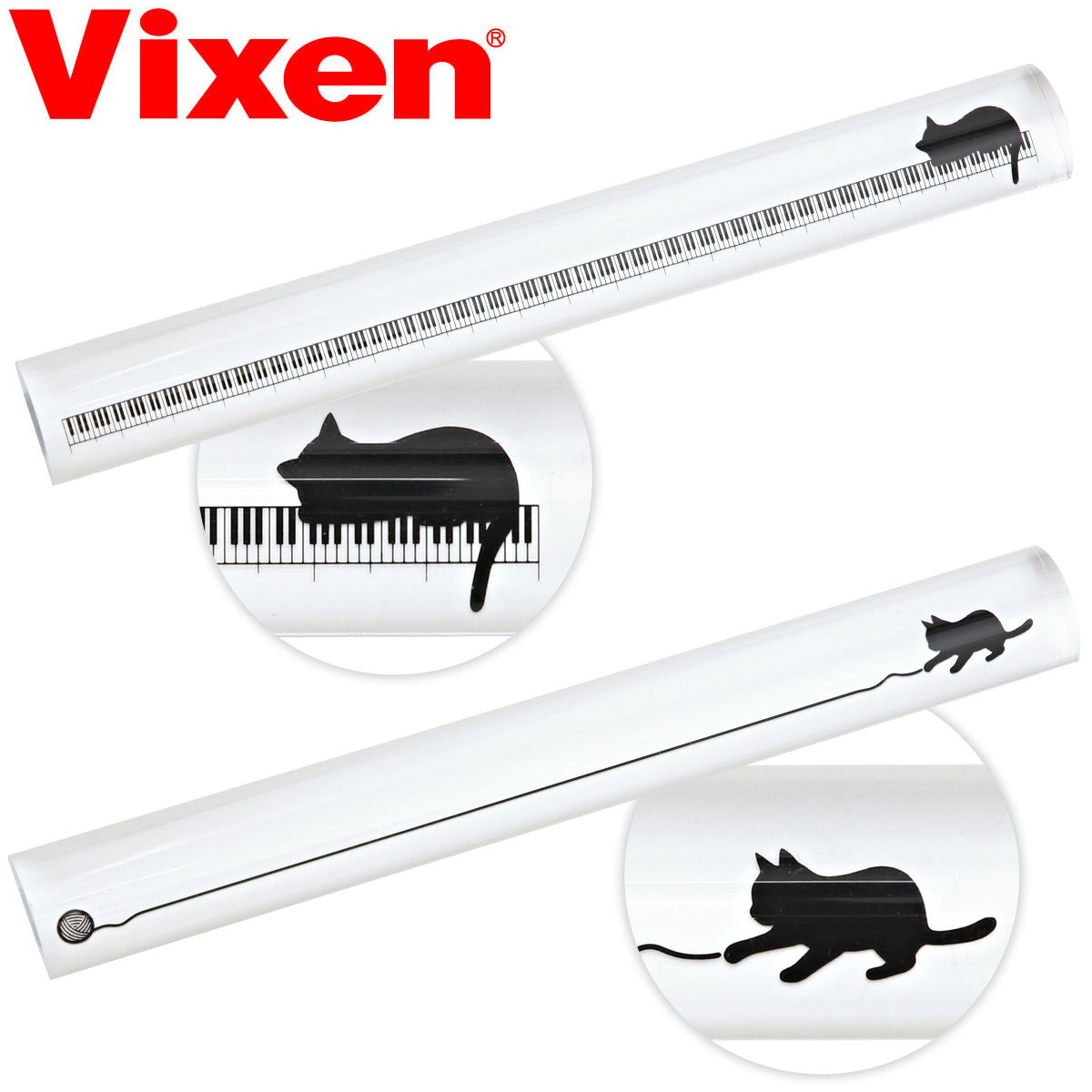 ルーペ 虫眼鏡 拡大鏡 2倍 置き型 バールーぺ ミエルボ B210 読書 辞書 原稿チェック Vixen ビクセン 猫 雑貨 ピアノ かわいい おしゃれ ギフト プレゼント