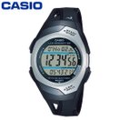 カシオ 腕時計 ブラック スポーツウォッチ CASIO ランニングウォッチ ランナーズウォッチ マラソン 水泳 ストップウオッチ ジョギング STR-300CJ-1JH