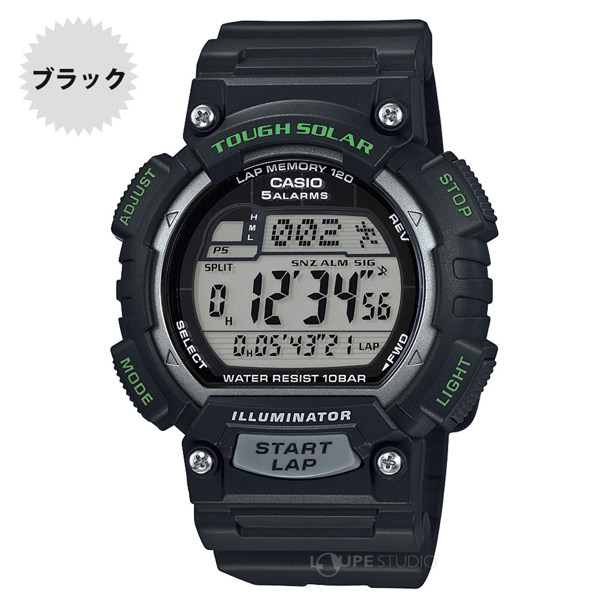 カシオ 腕時計 ソーラー スポーツウォッチ CASIO ランニングウォッチ