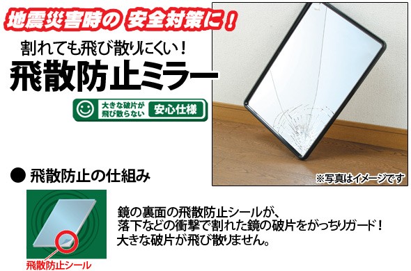 飛散防止ミラーのご紹介 