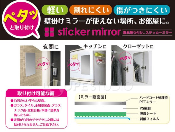 ステッカーミラーのご紹介 