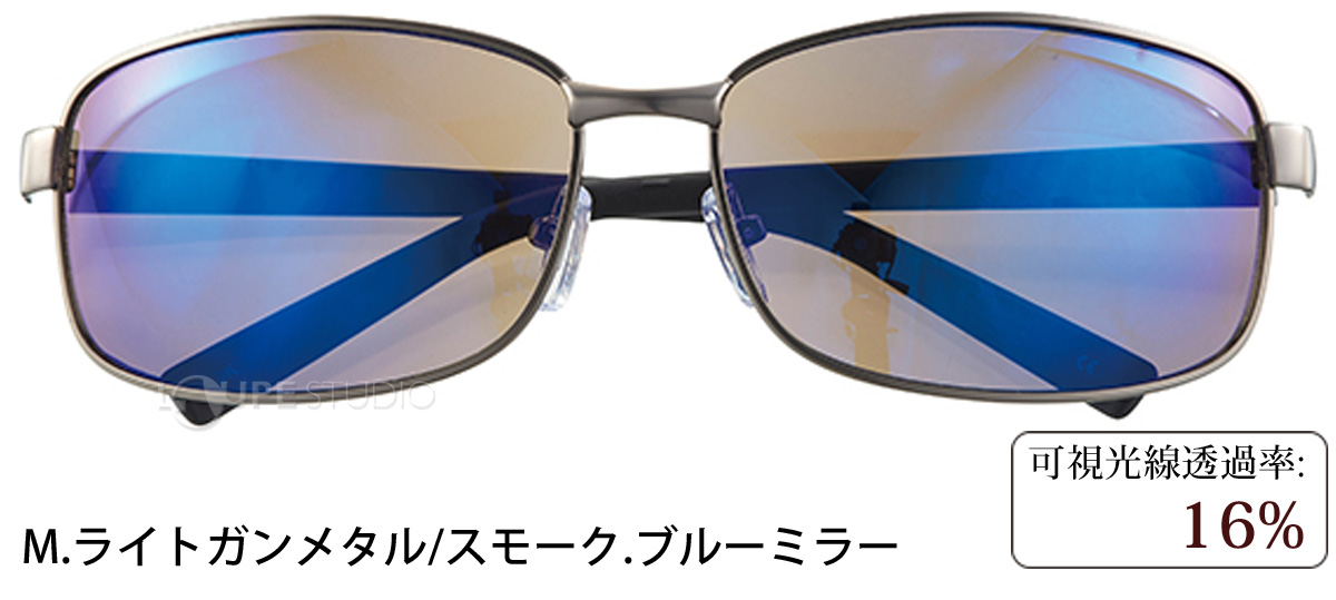 M.ライトガンメタル/スモーク.ブルーミラー