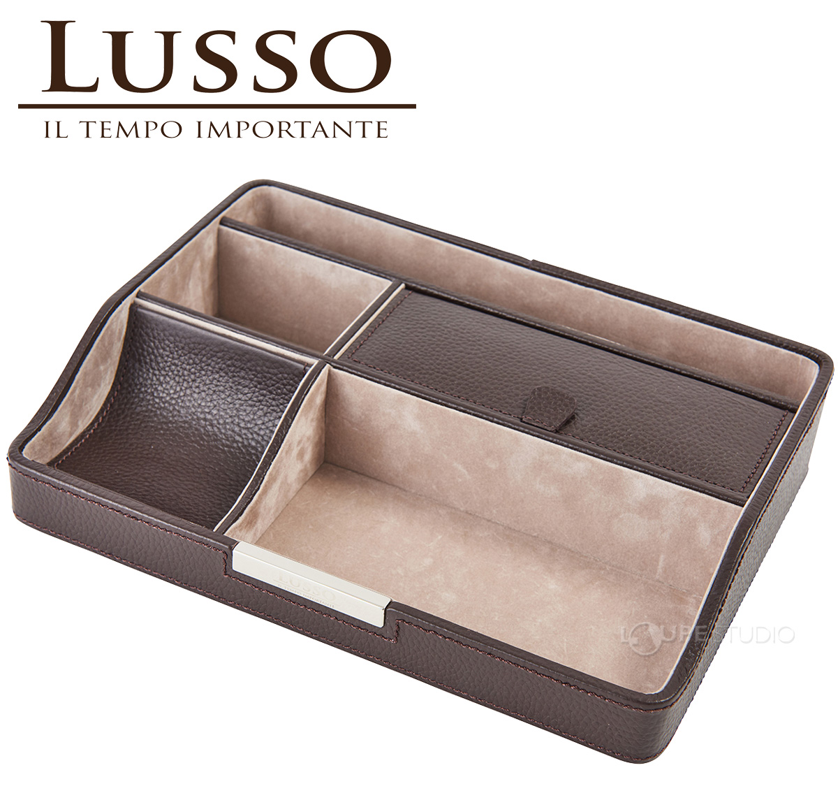 本革オーバーナイター LUSSO メガネ スマホ 腕時計 収納 ケース 小物