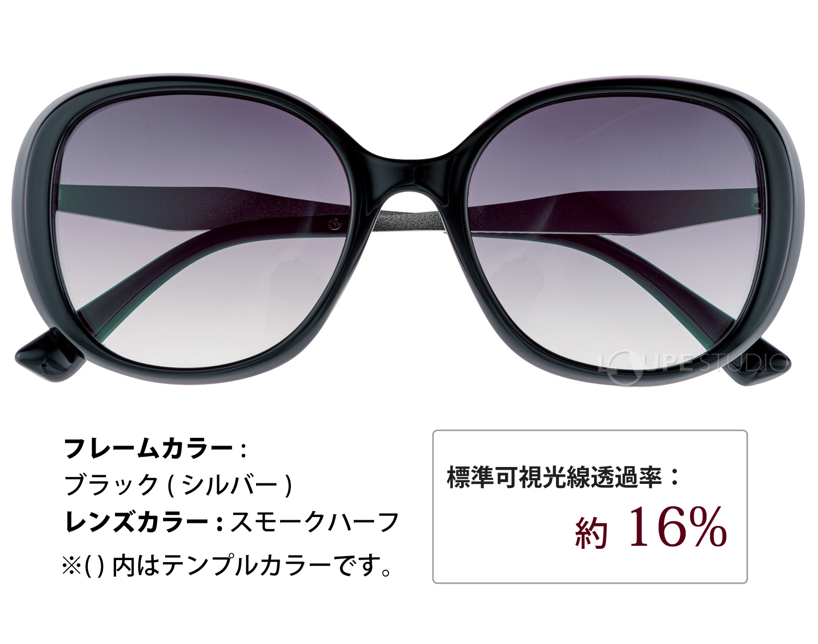 ブラック/スモークハーフ 