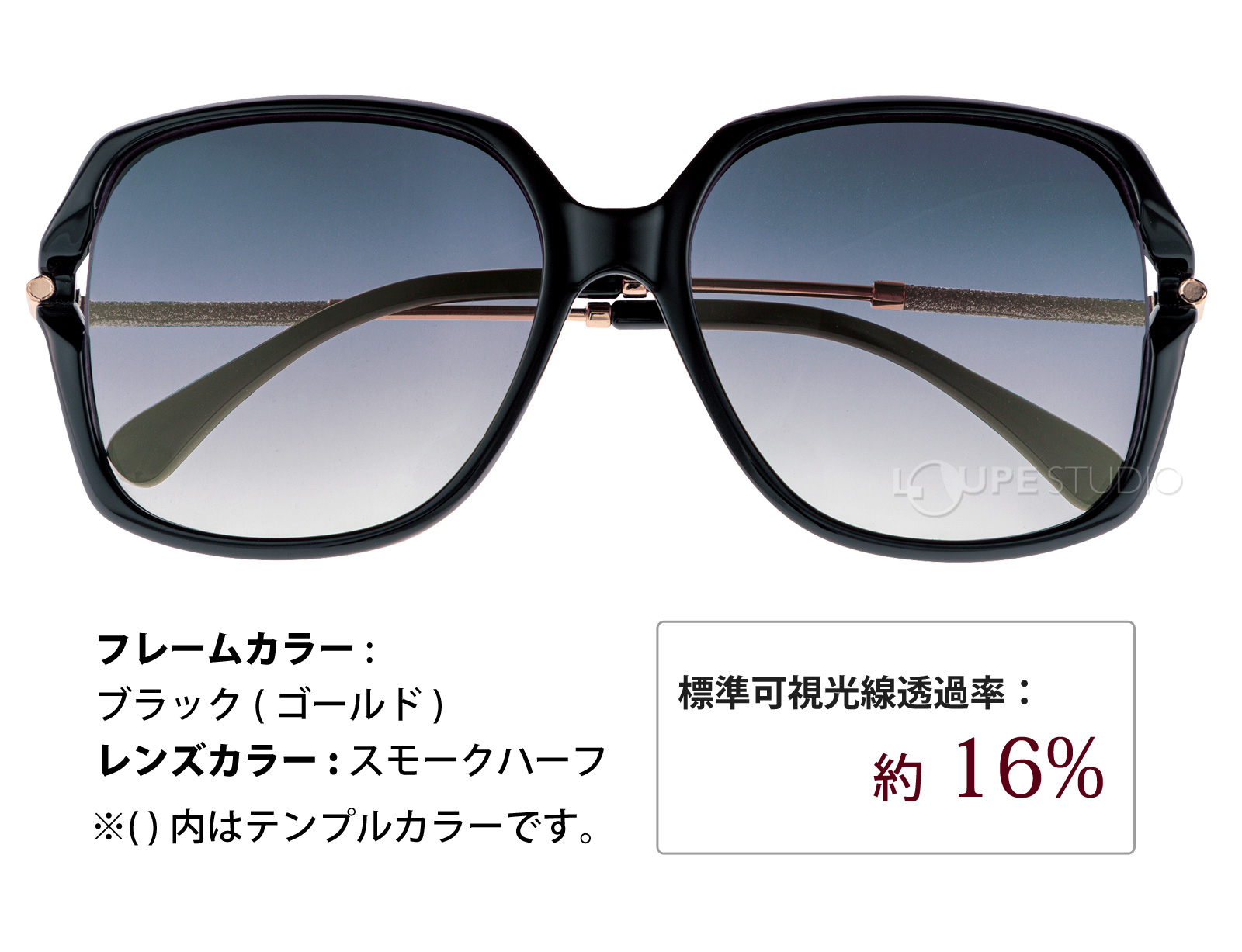 ブラック/スモークハーフ 