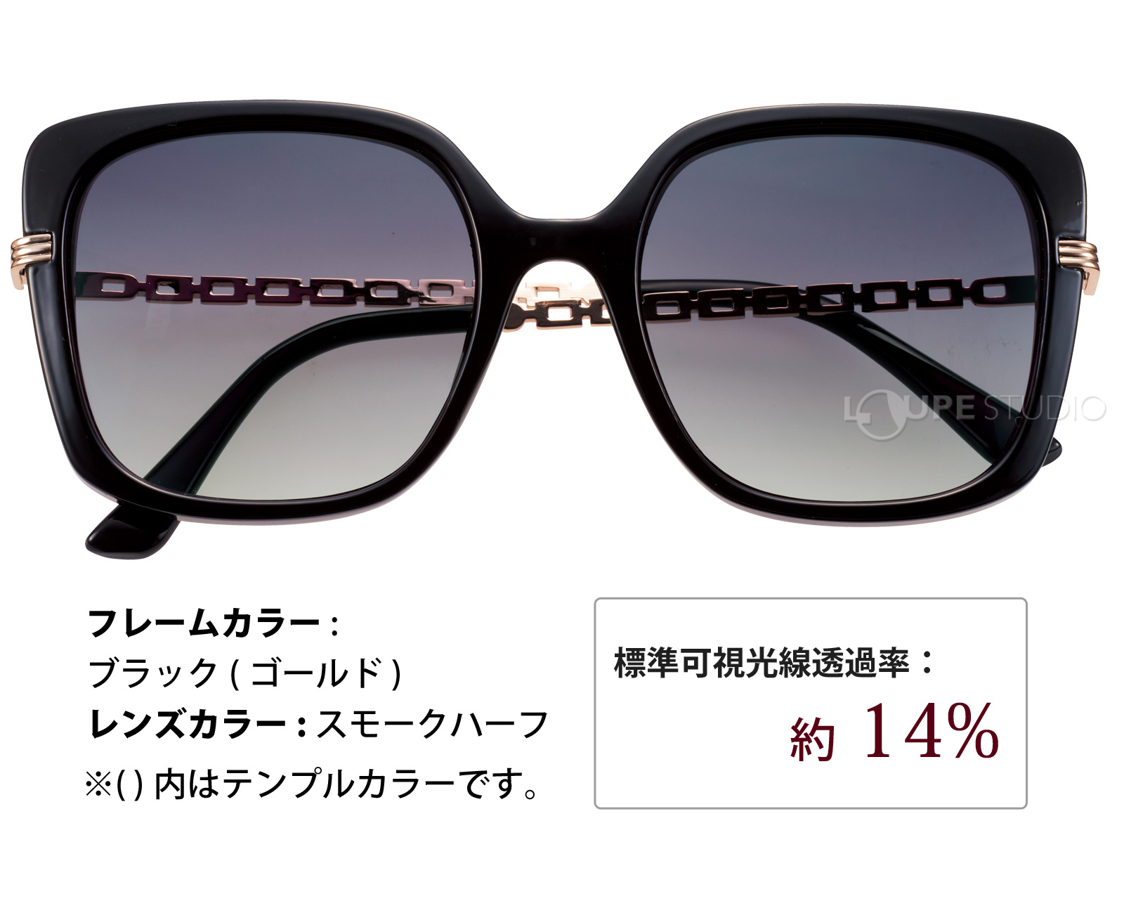 ブラック/スモークハーフ 