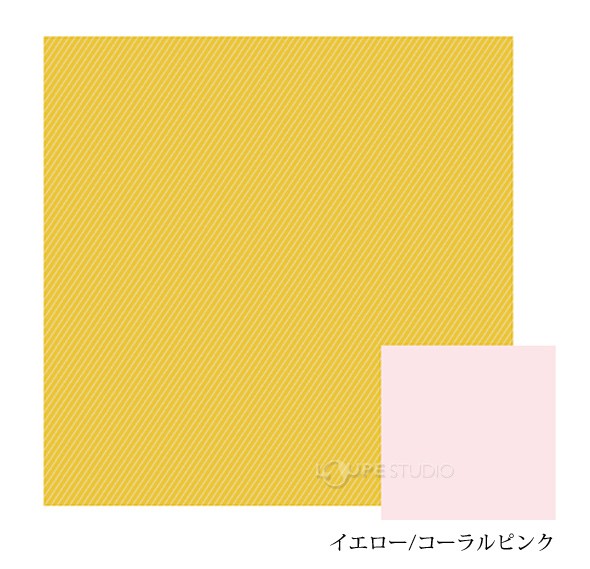 イエロー/コーラルピンク 