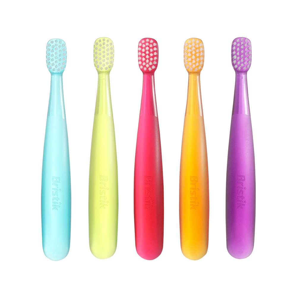 Bristik 子供用 歯ブラシ 5本 赤ちゃん やわらかめ 0歳 3歳 6歳 こども