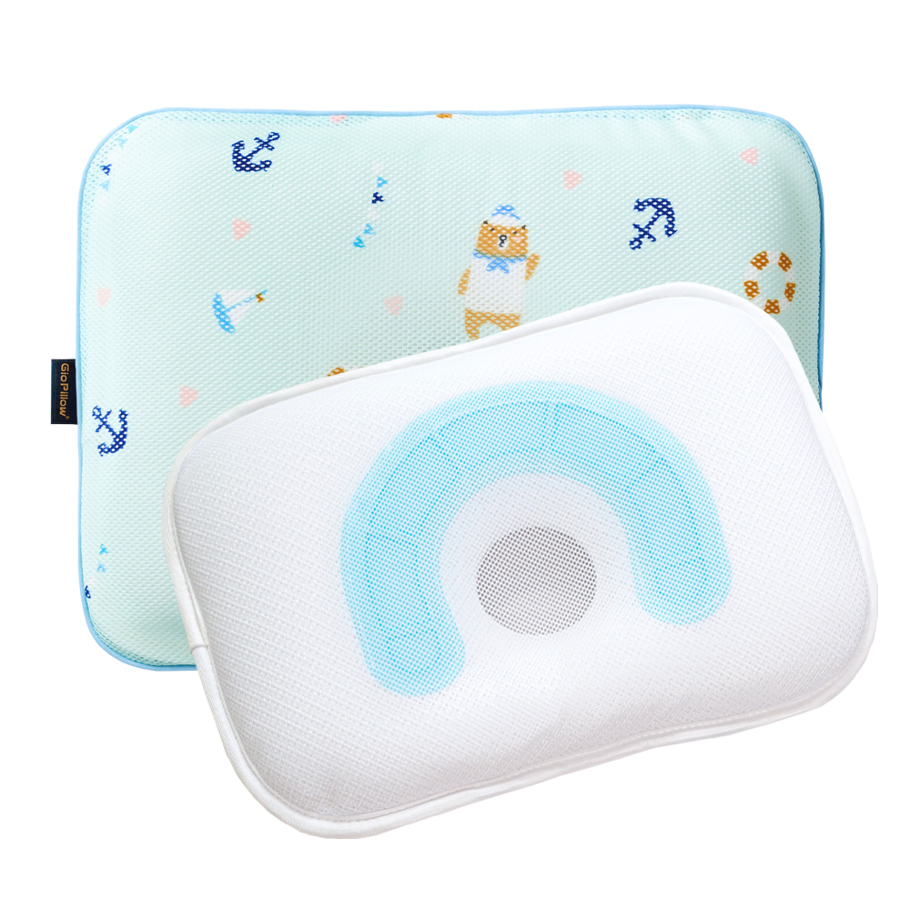 【ほぼ未使用】ジオピロー　絶壁防止枕　ドーナッツ枕　Mサイズ Gio Pillow（ジオピロー） 公式 ベビー枕 絶壁防止 新生児 赤ちゃん
