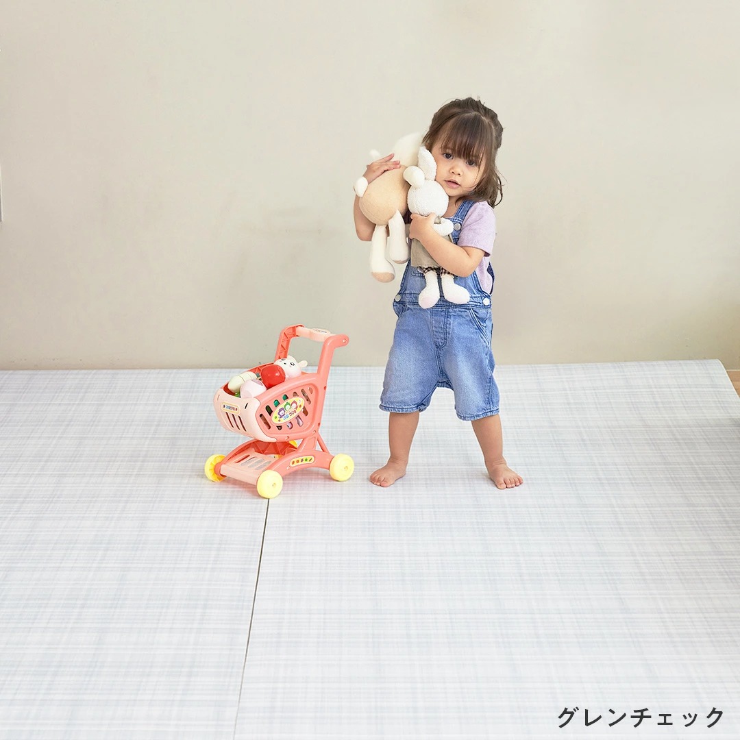 popomi（ポポミ） プレイマット ベビー 赤ちゃん PVC ロール 厚手 子供