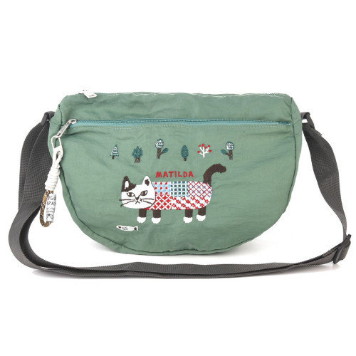 熱販売 ブランド 犬猫柄 kusuguru バッグ ショルダー 刺繍 撥水加工 バッグ