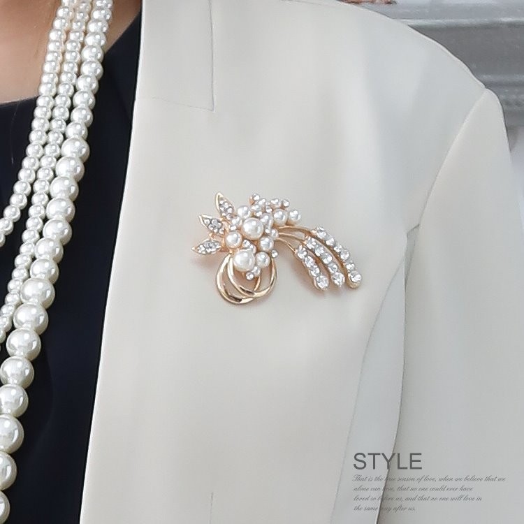 REAL STYLE（ファッション） ブローチ 卒業式 パール ピン