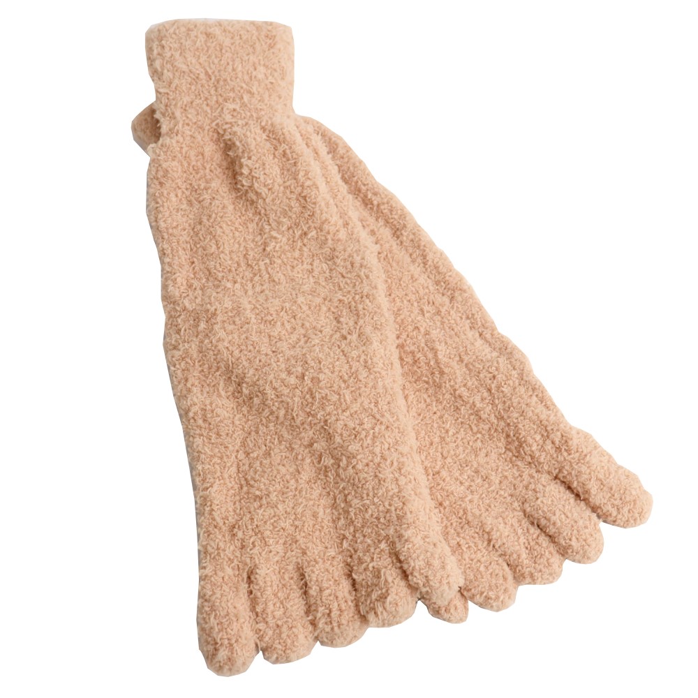 5本指ソックス レディース もこもこ 靴下 ルームソックス パイル 厚手