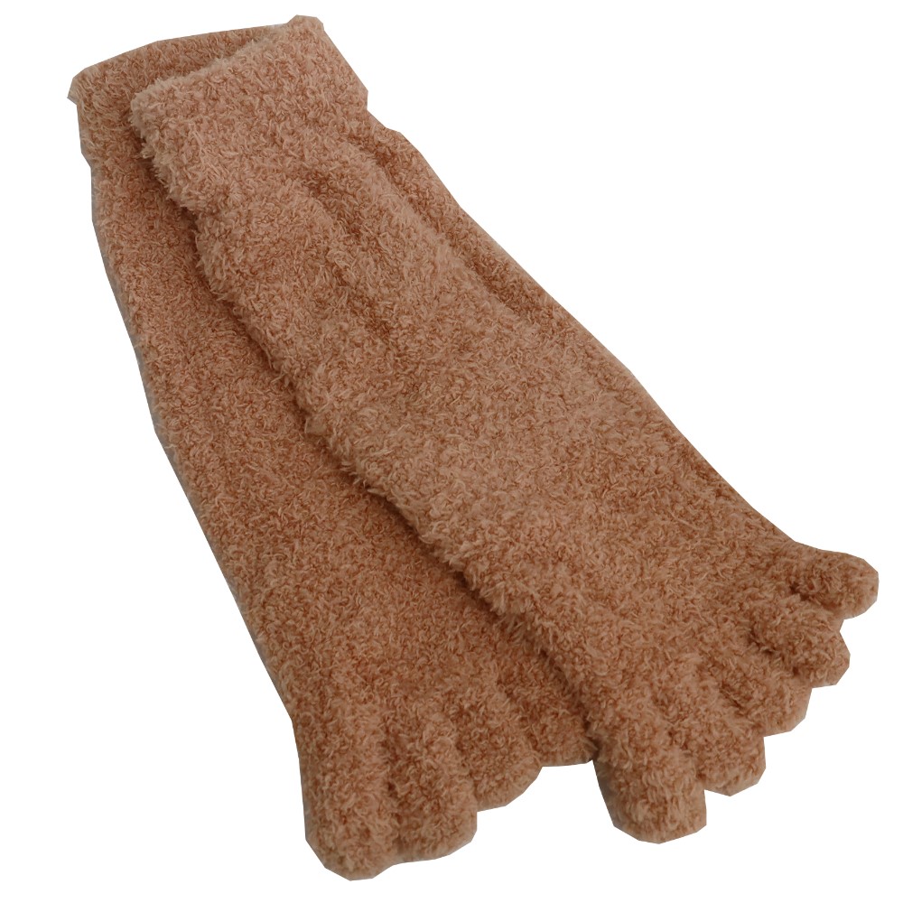 5本指ソックス レディース もこもこ 靴下 ルームソックス パイル 厚手