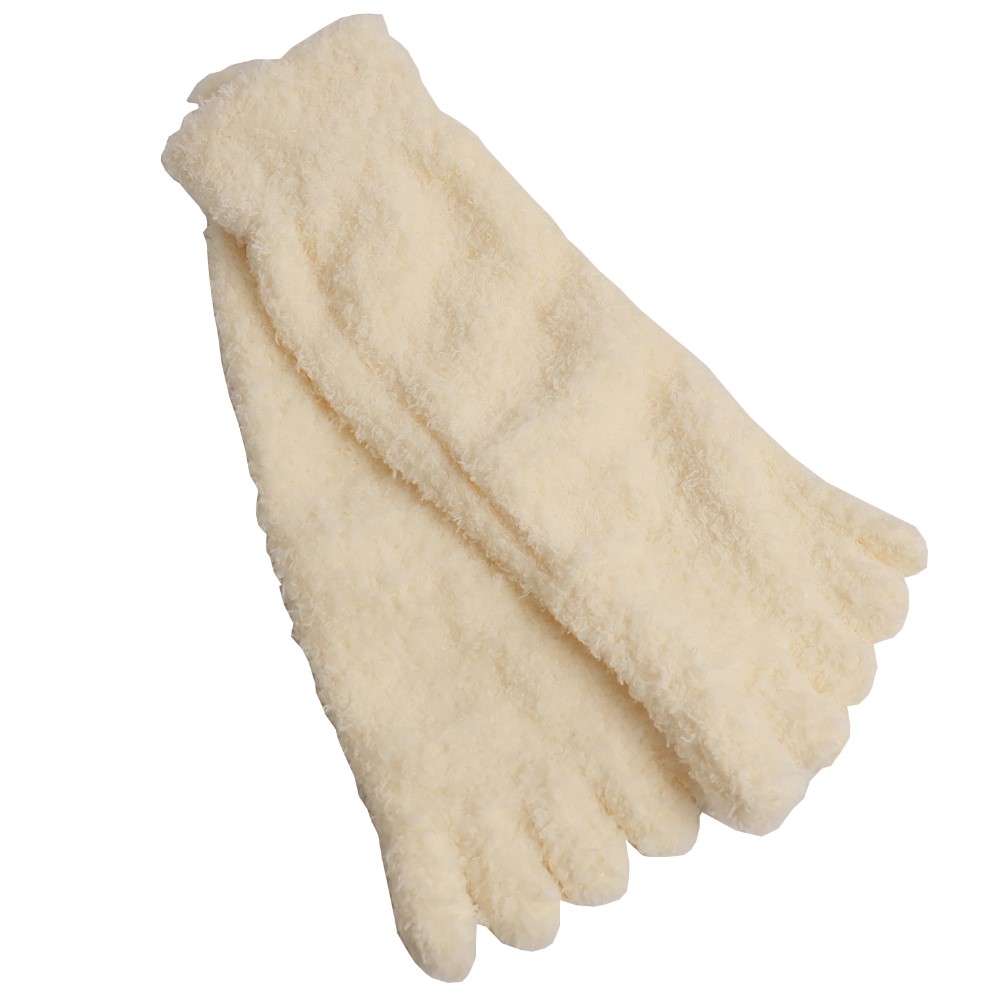 5本指ソックス レディース もこもこ 靴下 ルームソックス パイル 厚手