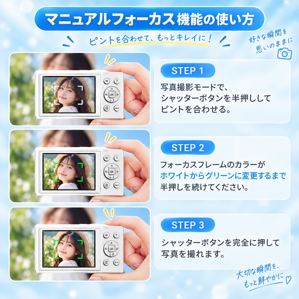 デジカメ 5K 8000万画素 WiFi対応 スマホ転送 自撮り デュアル