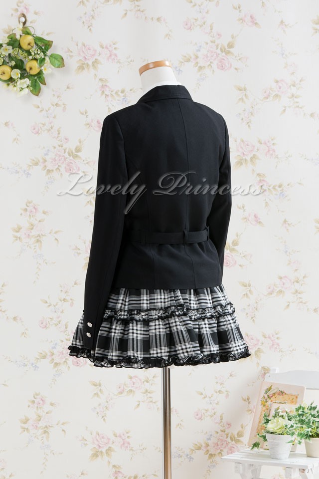 HEART SHAPE BLACK フォーマル セットアップ チェック 160 HEART SHAPE BLACK フォーマル セットアップ チェック 160 - その他